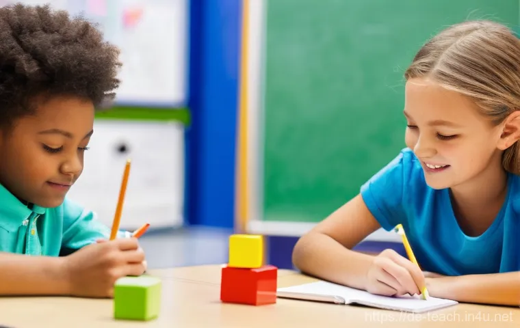 교사 학생 학습 능력 평가법 - **Prompt 1: Individualized Learning Journey in a Modern Classroom**
    A vibrant, sunlit classroom ...