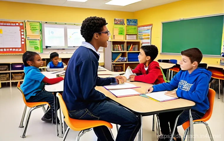 교사 교육 이론 학습법 - Mentorship and Professional Growth for Aspiring Educators**
Prompt: A group of three aspiring teache...