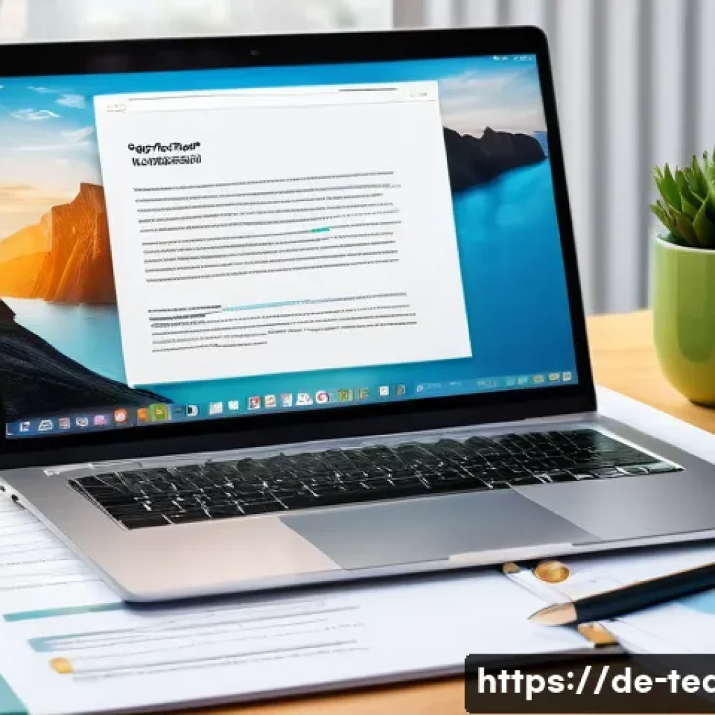 교사 교육 포트폴리오 작성법 - A professional teacher&rsquo;s portfolio layout on a clean, modern desk with a laptop displaying a well-st...